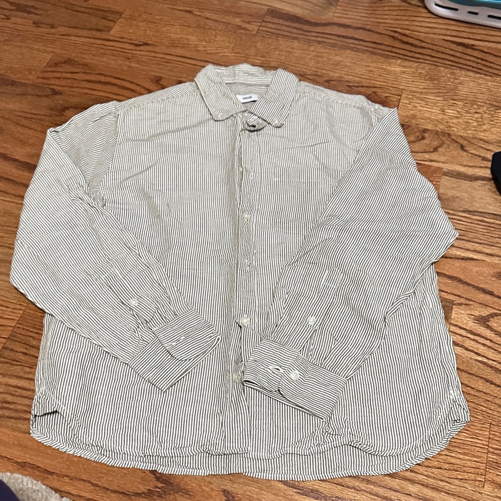 Mango Men’s Striped Men's Button Down